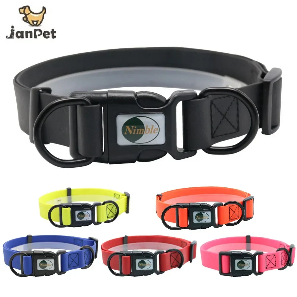 JanPet PVC Waterproof Dog Collar - Easy to Clean, S/M/L