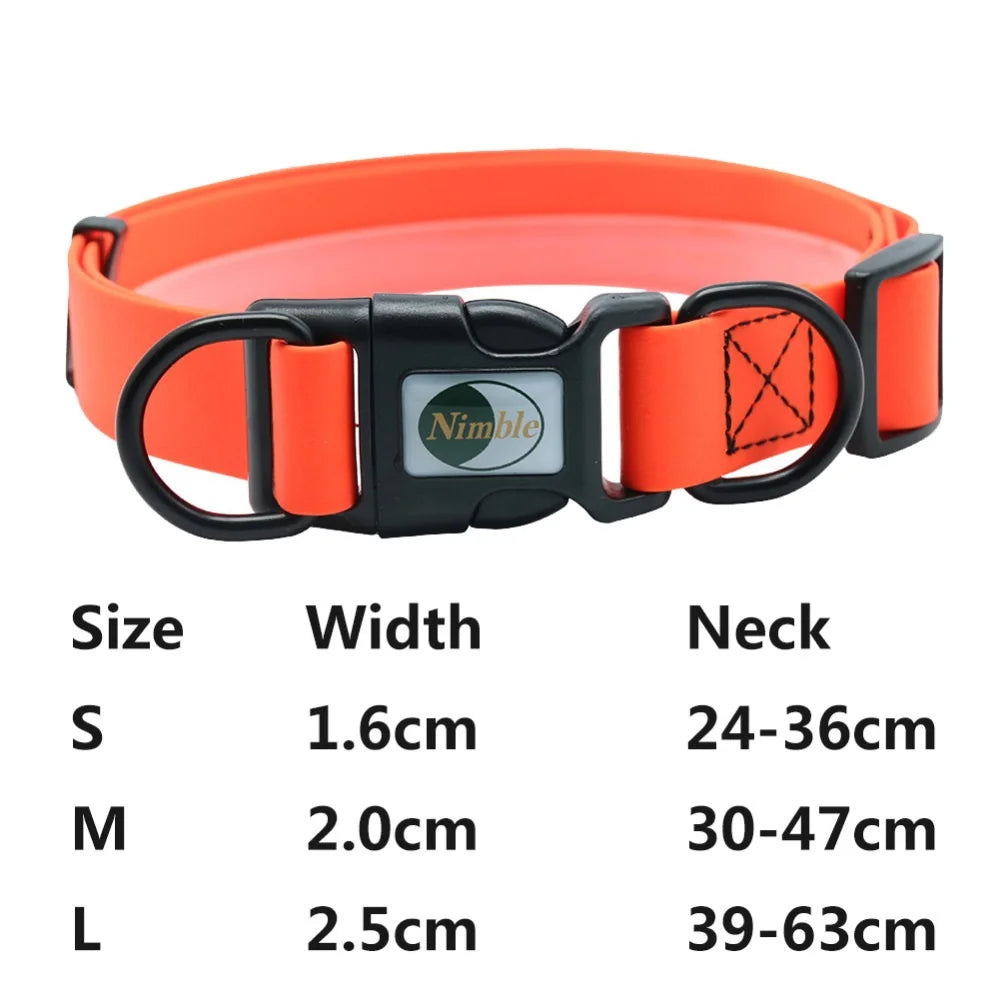 JanPet PVC Waterproof Dog Collar - Easy to Clean, S/M/L