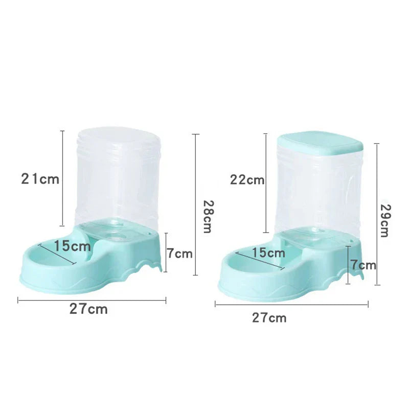 Automatic Cat and Dog Feeder 3.8L Plastic Quadrate Bowl