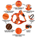 Reflective Tactical Dog Harness for Medium Large Dogs