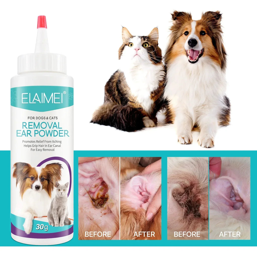 Pet Ear Powder for Dogs - Ear Hair Removal 30g