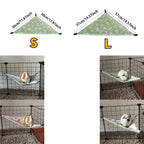 Ice Silk Hamster Triangle Hammock Breathable Skin-Friendly Guinea Pig Nest Double-sided Comfortable Pet Hammock Nest