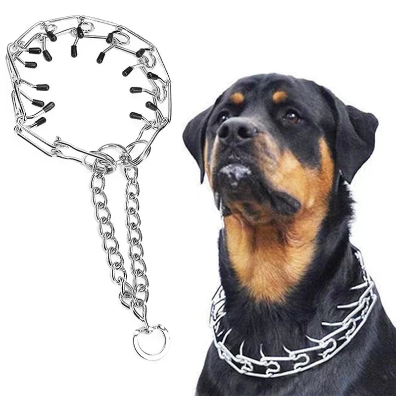Stainless Steel Adjustable Dog Prong Training Collar