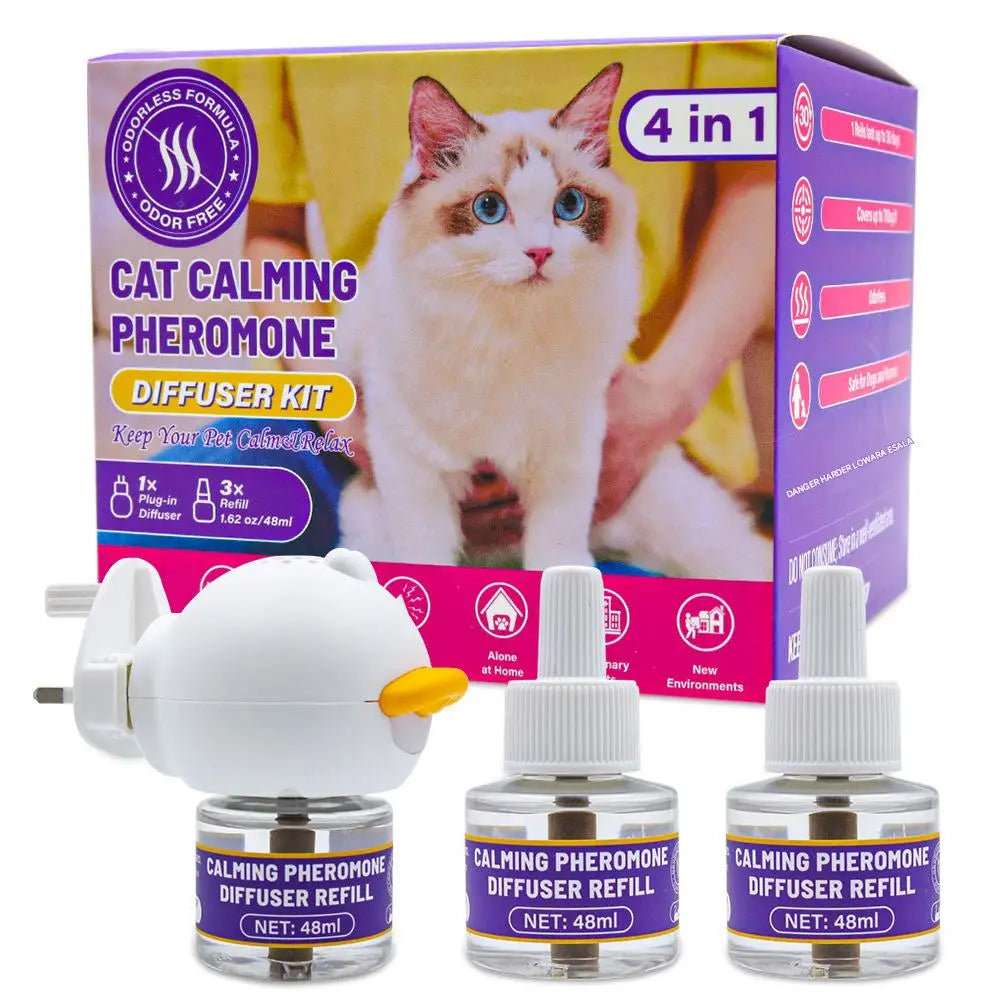 4-in-1 Electric Pheromone Diffuser for Cats and Dogs