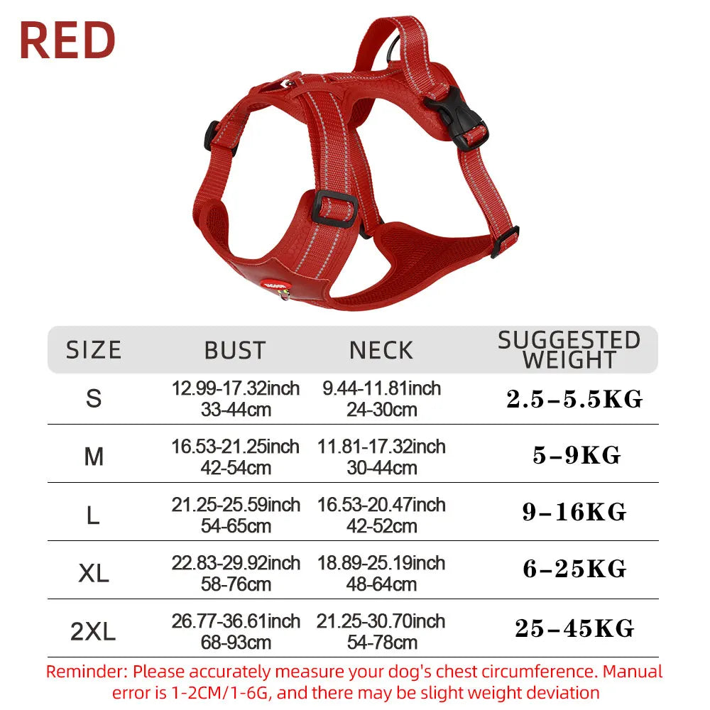 Reflective Tactical Dog Harness for Medium Large Dogs