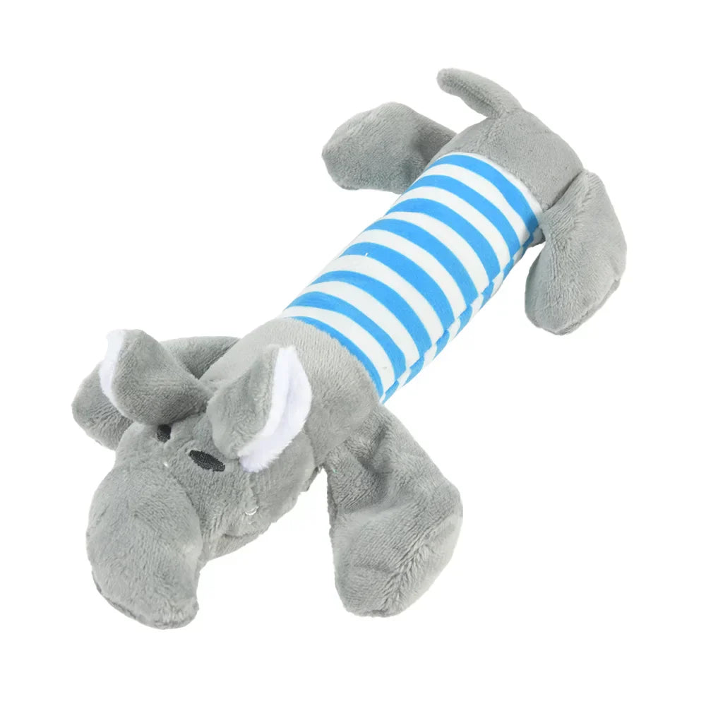 Plush Chew Toys for Small Dogs - Fleece Dinosaur