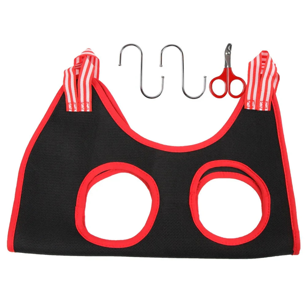 Grooming Hammock for Cats - Polyester Nail Cutting Bag