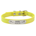 Personalized PU Leather Dog Collar for Small to Large Pets