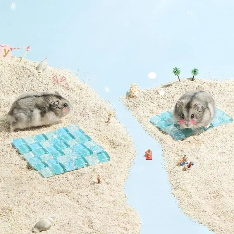 Small Pet Summer Cooling Pad Cool Mat Resin Cooler Beds for Chinchilla Guinea Pig Hamster Accessories High Quality