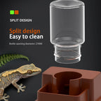 Automatic Reptile Feeder Reptile Automatic Dish Tortoise Water Dish Gecko Drink Dispenser for Lizard Chameleon Snake Frog Hermit