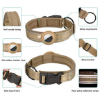 Waterproof Airtag Dog Collar for Large Dogs - Reflective