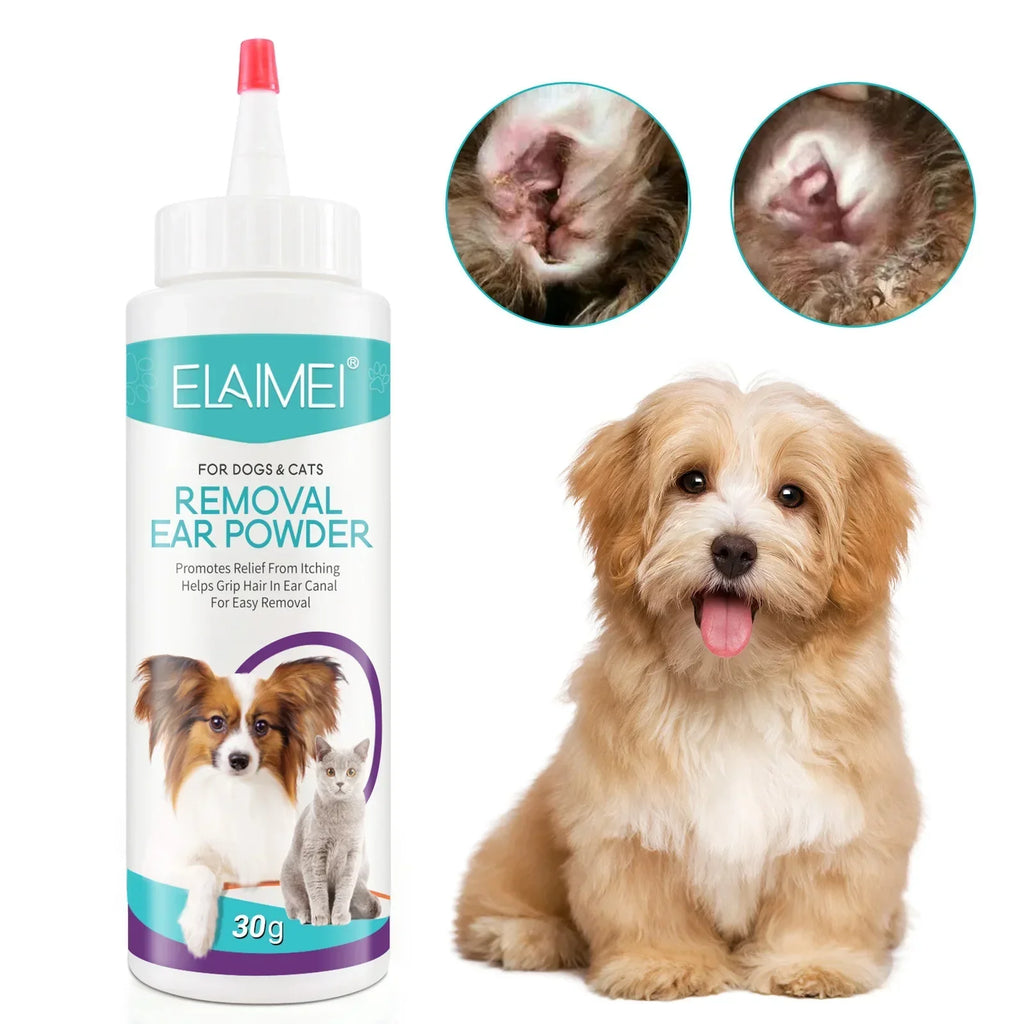 Pet Ear Powder for Dogs - Ear Hair Removal 30g