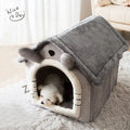 Cartoon House for Dogs and Cats - Cotton Pet Bed