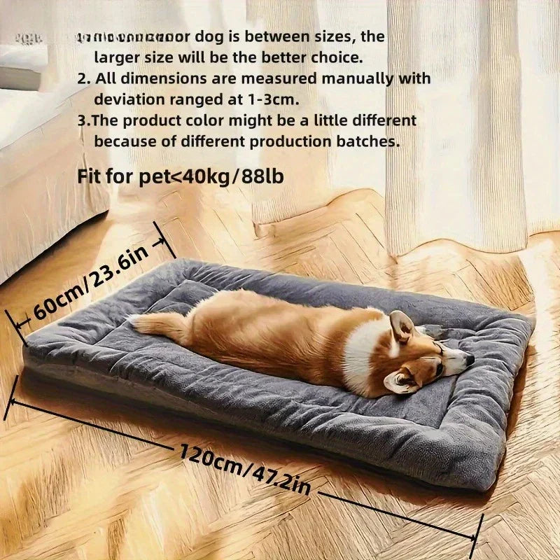 Large Plush Dog Bed Sofa Thickened Fiber Pet Mat