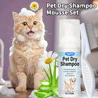 No-Rinse Pet Dry Foam for Cats and Dogs, 100ml
