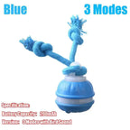 Smart Rolling Dog Ball Toy with Rope - Blue, Interactive