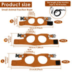 3Pcs Lizard Leash Harness Soft Adjustable Reptile Bearded Dragon Traction Rope Chameleon Amphibians Pet Harness Supplies