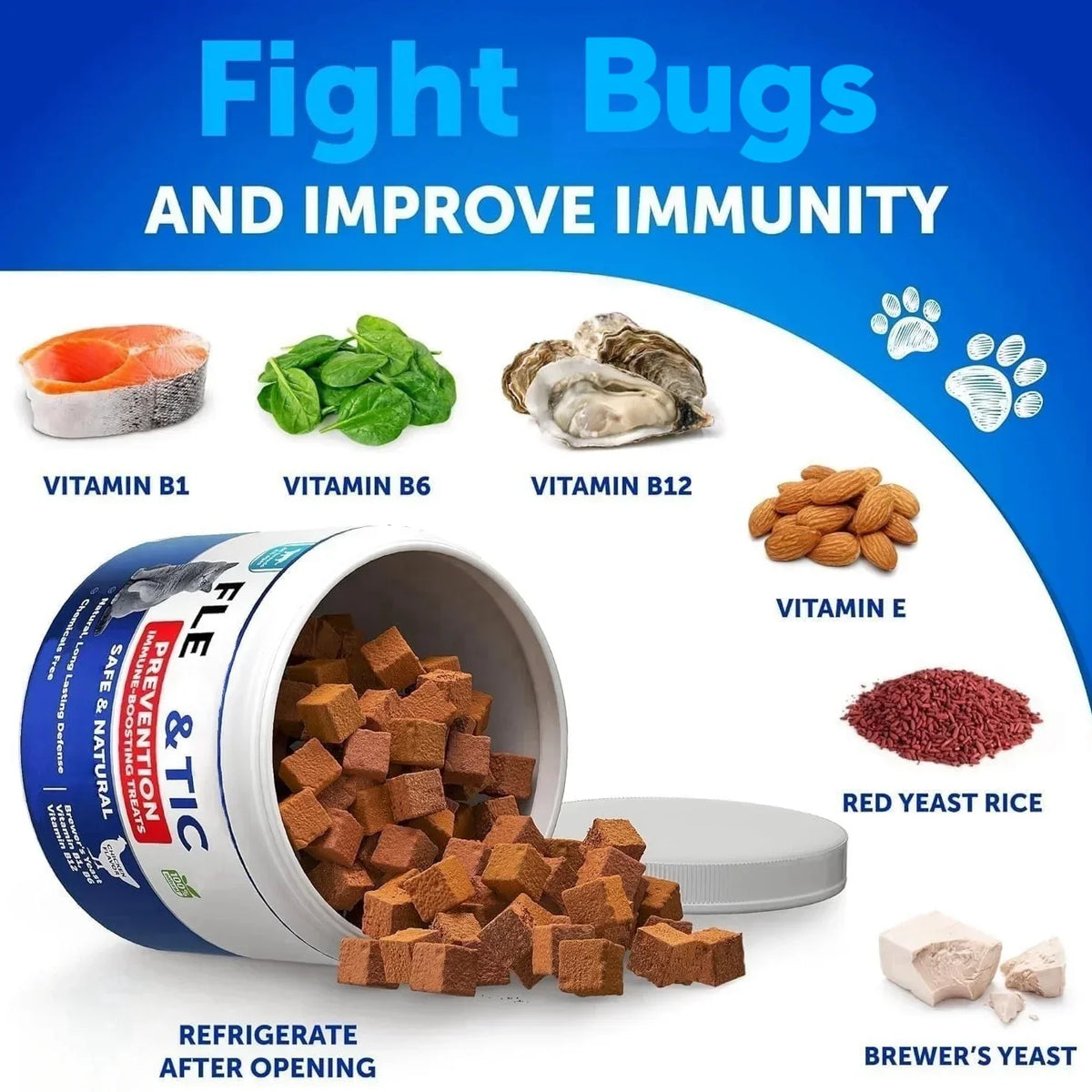 Cat Flea & Tick Control Chewables - Taurine for Cats