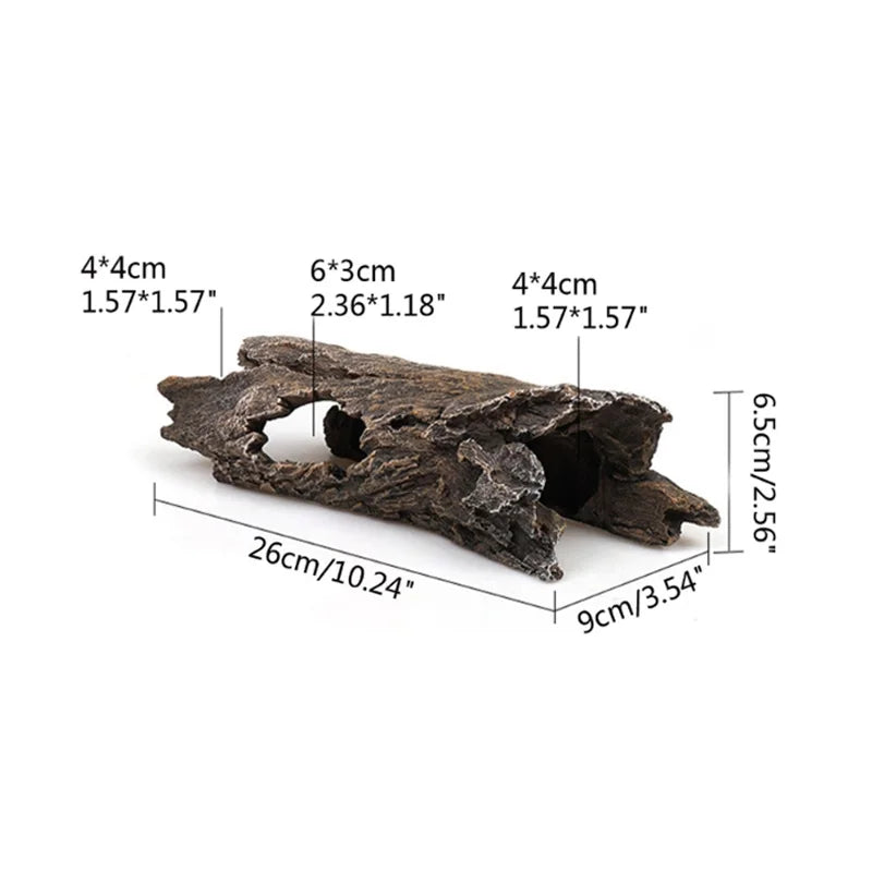 Rock Hideout Habitat Decoration Non Toxic Resin Realistic Cave for Pocket Pets Small Amphibians Spiders Iguanas