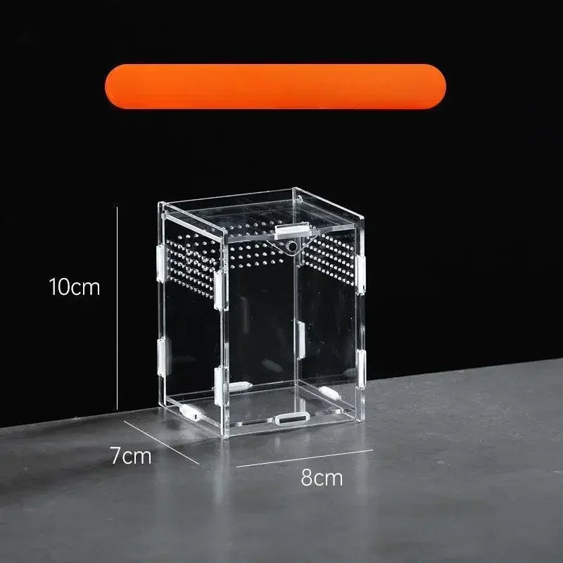 Reptile Habitat Terrarium Breeding Box Acrylic Case Nano Arboreal Tarantula Enclosure Spider Scorpion Bearded Dragon Habitat