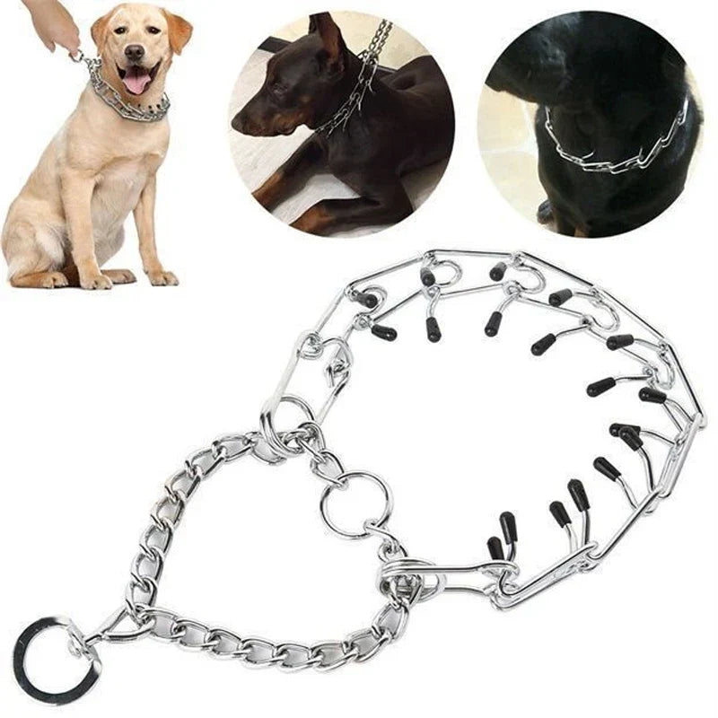 Stainless Steel Adjustable Dog Prong Training Collar