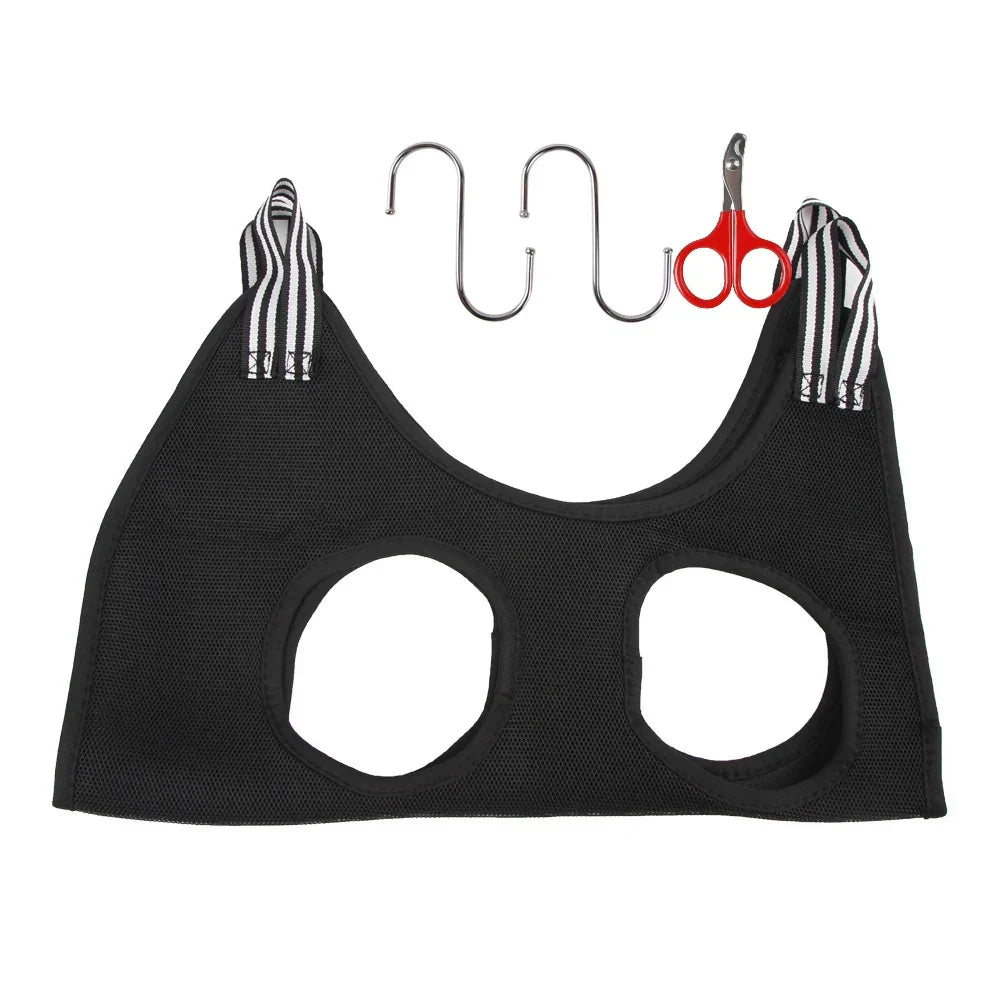 Grooming Hammock for Cats - Polyester Nail Cutting Bag