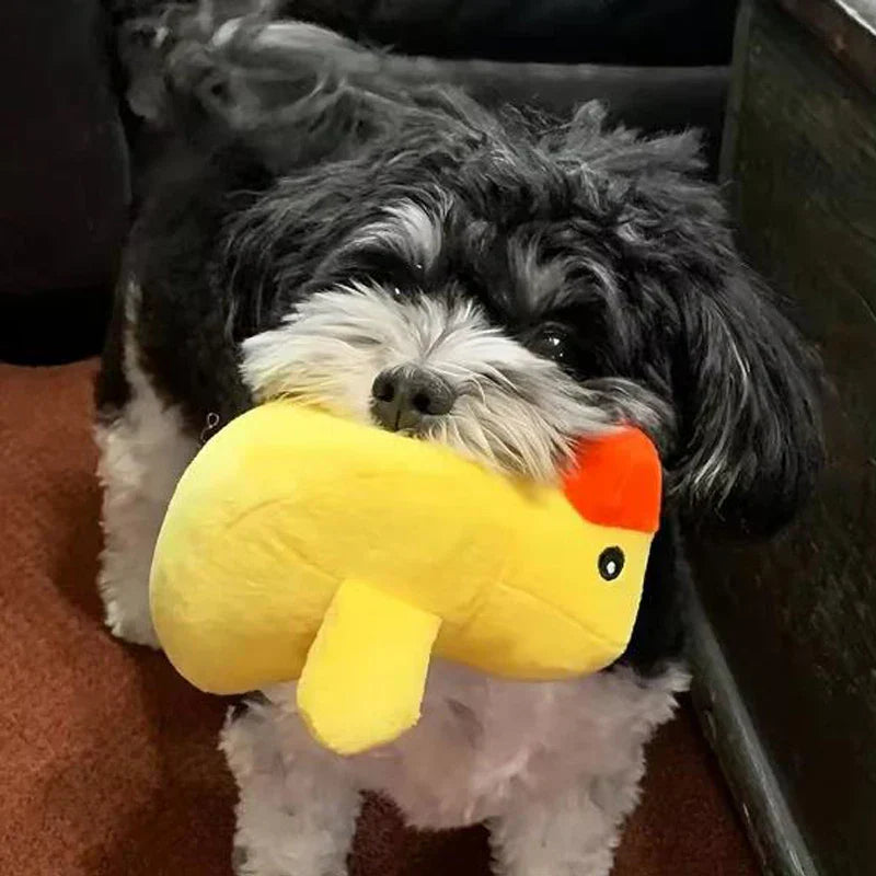 Plush Dog Toys Set - 7 Soft Fleece Chew Toys
