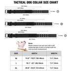 Durable Nylon Tactical Dog Collar for Medium Large Dogs