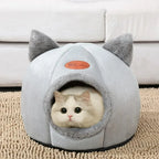 Cozy Cave Cat Bed - Indoor Deep Sleep Nest for Pets