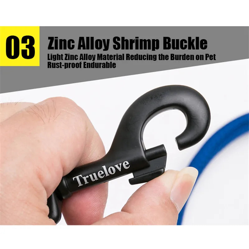 TRUELOVE Reflective Nylon Mesh Dog Leash 200cm
