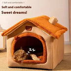 Cozy Cave Cat Bed - Indoor Deep Sleep Nest for Pets