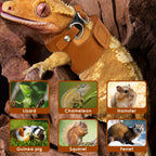 3Pcs Lizard Leash Harness Soft Adjustable Reptile Bearded Dragon Traction Rope Chameleon Amphibians Pet Harness Supplies