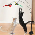 Cat Teasing Stick Set with Strong Suction Cup and Bell