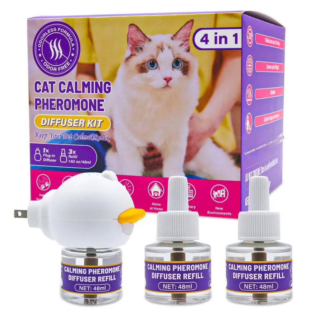 4-in-1 Electric Pheromone Diffuser for Cats and Dogs