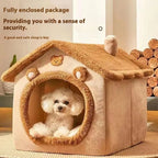 Cozy Cave Cat Bed - Indoor Deep Sleep Nest for Pets