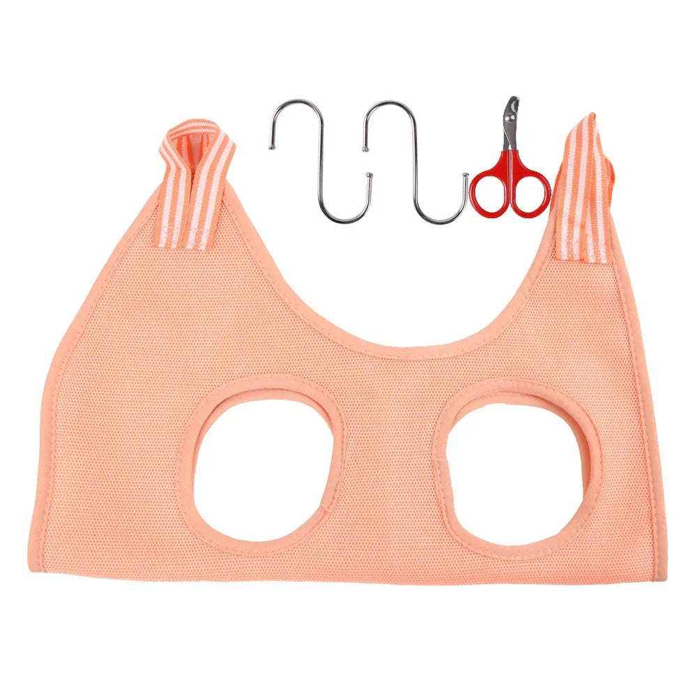 Grooming Hammock for Cats - Polyester Nail Cutting Bag