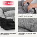 Large Cotton Dog Sofa Bed - Washable & Waterproof