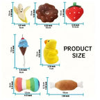 Plush Dog Toys Set - 7 Soft Fleece Chew Toys