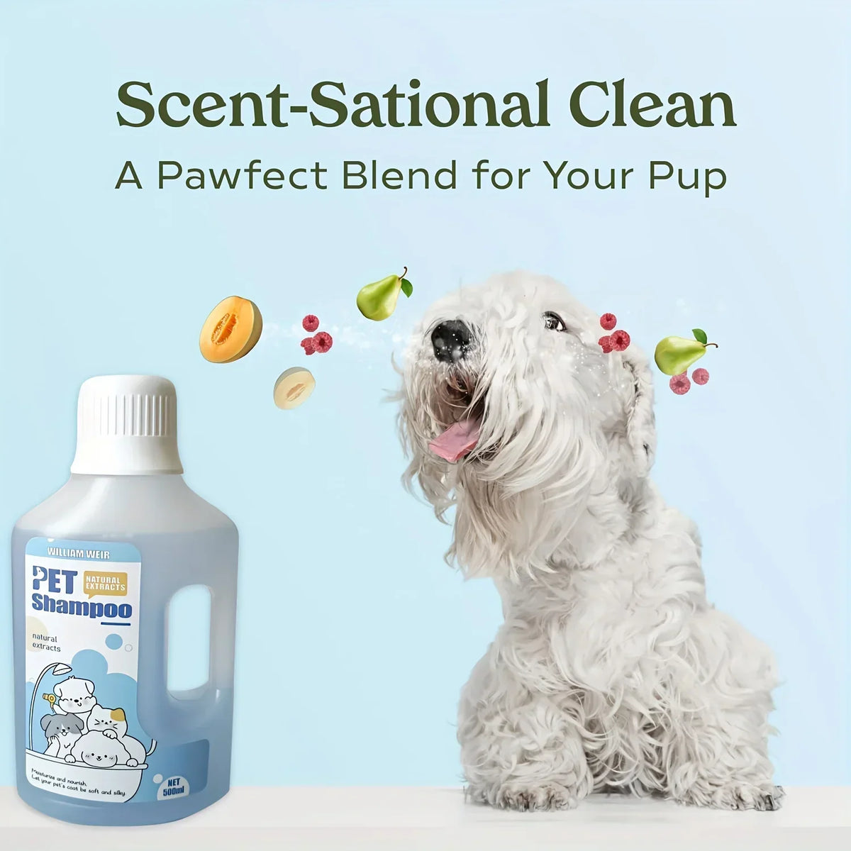 Pet Bath Gel for Cats and Dogs - 500ml Gentle Formula