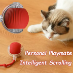Interactive Plastic Cat Ball Toy with Obstacle Avoidance