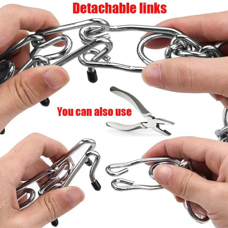 Stainless Steel Adjustable Dog Prong Training Collar