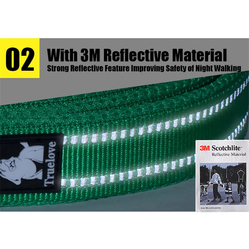 TRUELOVE Reflective Nylon Mesh Dog Leash 200cm