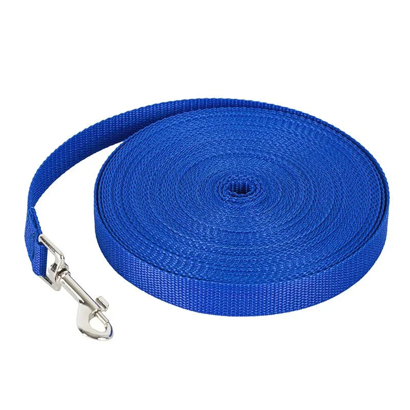 Nylon Extra Long Dog Leash for Training and Outdoor Use