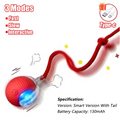 Interactive Plastic Cat Ball Toy with Obstacle Avoidance
