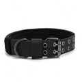 Durable Nylon Tactical Dog Collar for Medium Large Dogs