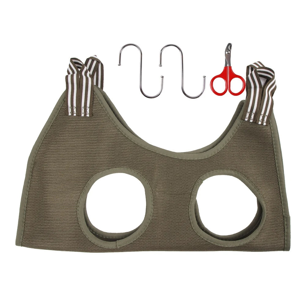 Grooming Hammock for Cats - Polyester Nail Cutting Bag