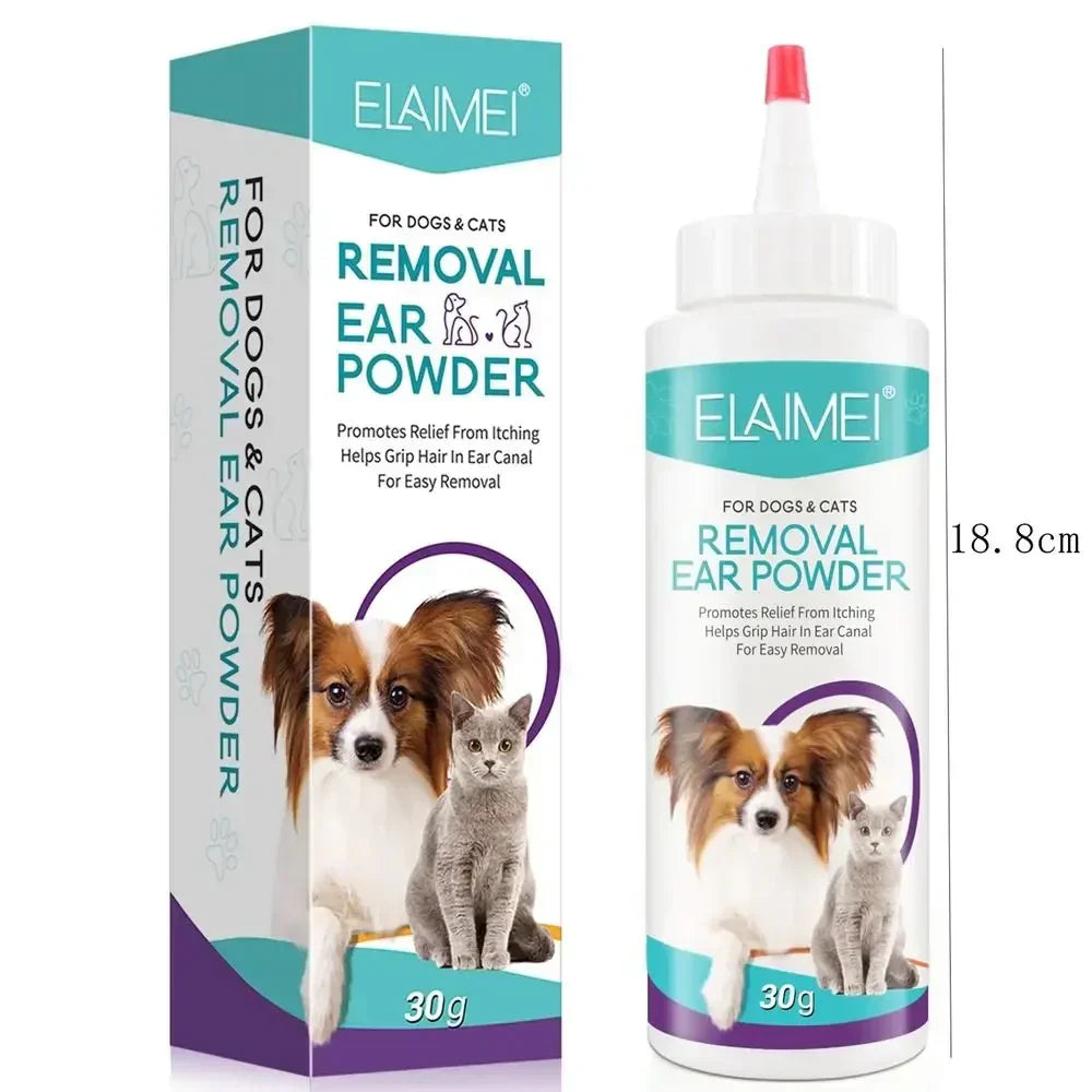 Pet Ear Powder for Dogs - Ear Hair Removal 30g