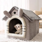 Cartoon House for Dogs and Cats - Cotton Pet Bed