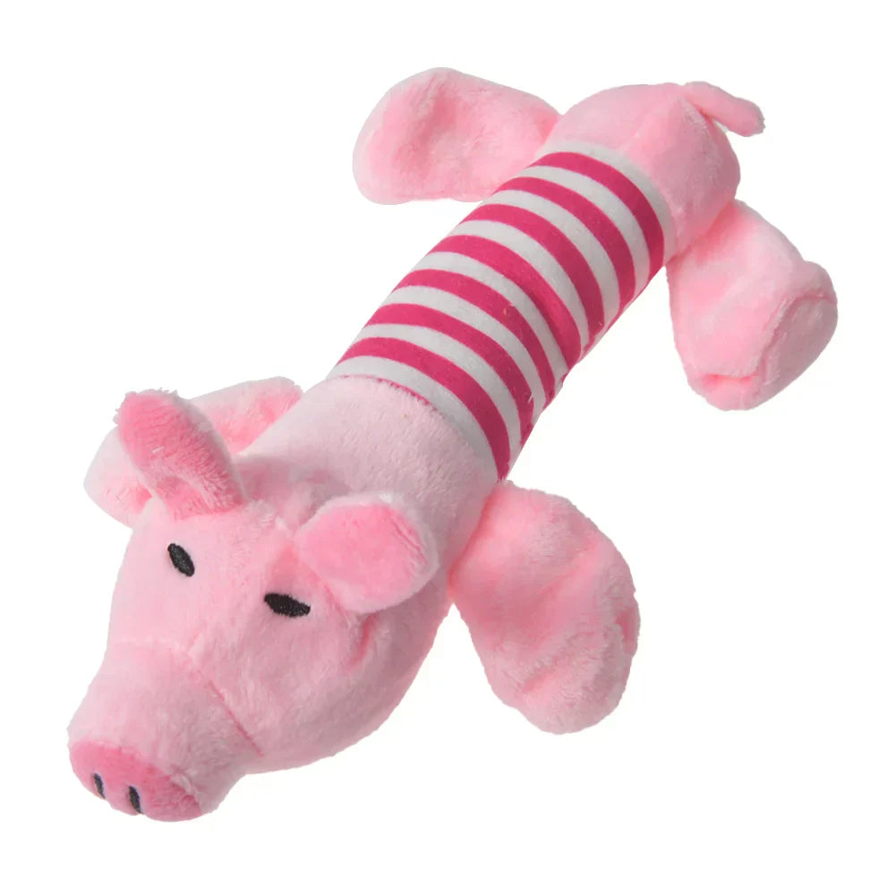 Plush Chew Toys for Small Dogs - Fleece Dinosaur