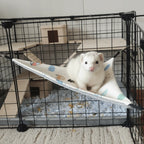 Ice Silk Hamster Triangle Hammock Breathable Skin-Friendly Guinea Pig Nest Double-sided Comfortable Pet Hammock Nest